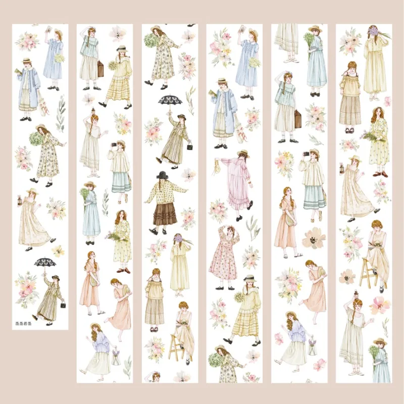 

INS милый цветок с цветочным принтом для девочек, специальное масло, ПЭТ-ленты васи, принадлежности для рукоделия, сделай сам, скрапбукинг, изготовление открыток, декоративная наклейка с планом