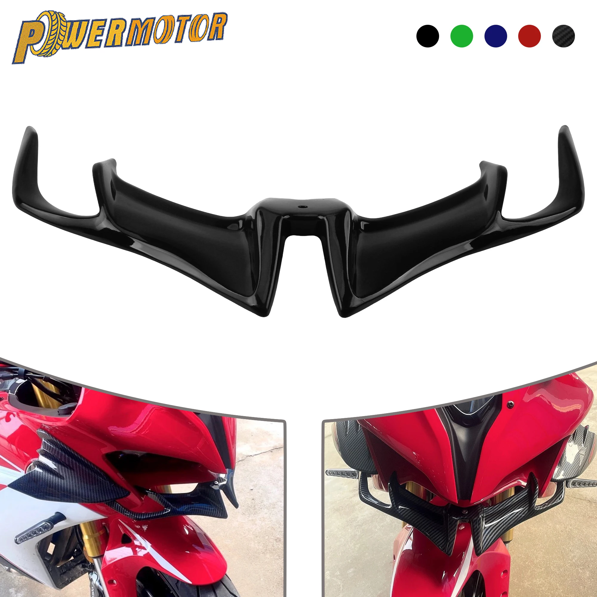 

For YAMAHA Motorcycle Front Fairing Winglet Wing Guard Cover R15 V3 2017 2018 2019 2020 2021 Supermoto Spoiler Stationary Wing
