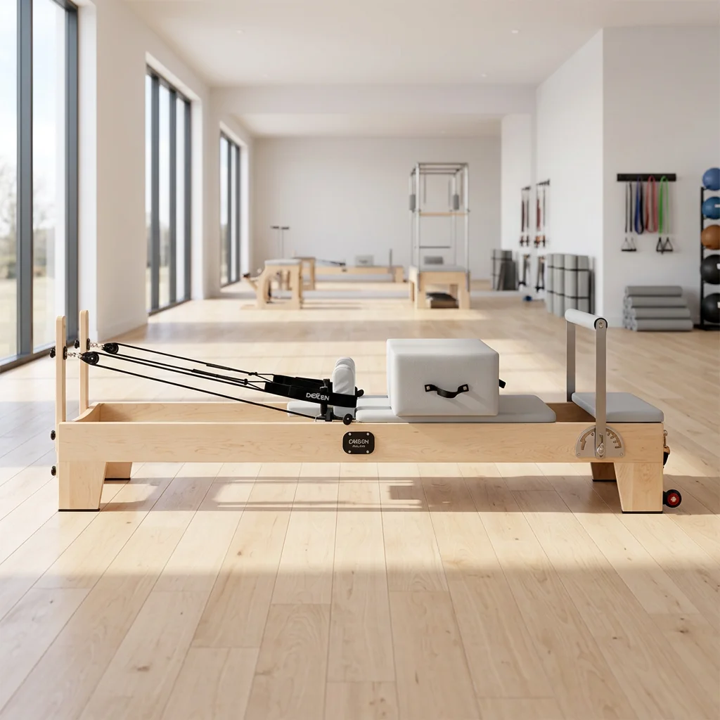 

Maple Wood Core Pilates Bed Durable and Sturdy Suitable for Pilates Studios and Home Yoga for Shaping the Body