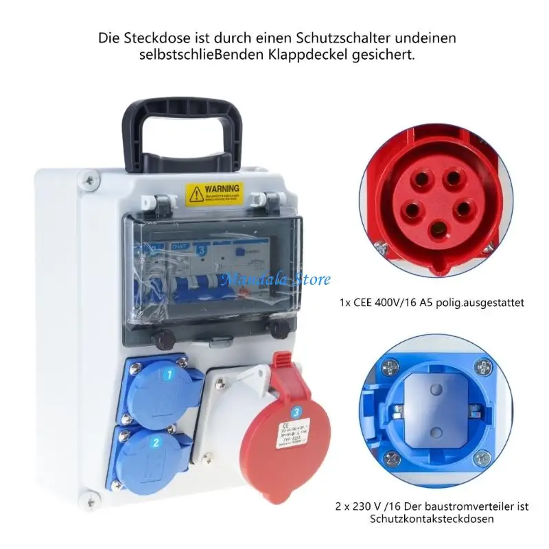 U2JC Portable Constructions Power Distributor Wall Power Distributor With Switches