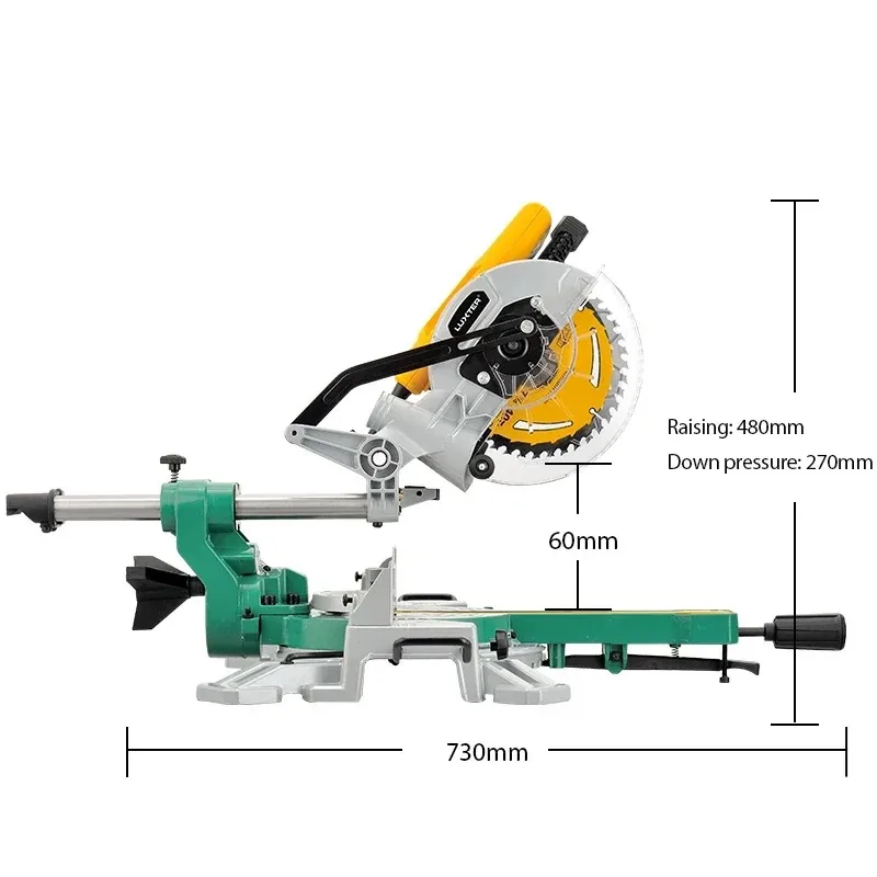 

1500W 185mm Sliding Miter Saw – Woodworking Benchtop Cutting Power Saw