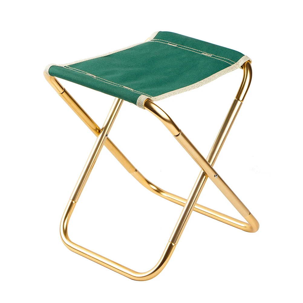 

Folding Stool Portable Camping Chair Collapsible Fishing Stool Lightweight Outdoor Travel Stools Aluminum Oxford Small