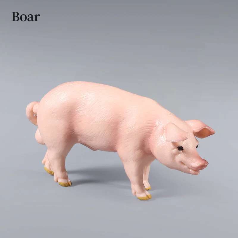 مجموعة شخصيات حيوانات مزرعة الدواجن-خنازير الخنازير زرع الخنزير الخنزير الخنزير محاكاة نماذج لعبة للأطفال ديكور هدية عيد الميلاد #3
