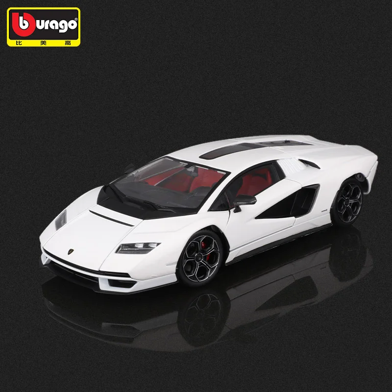 Bburago 1:24 Lamborghini Countach LPI800-4 Alloy Sports Car Model Diecast Metal Racing Car Model Simulation Collection Kids Gift