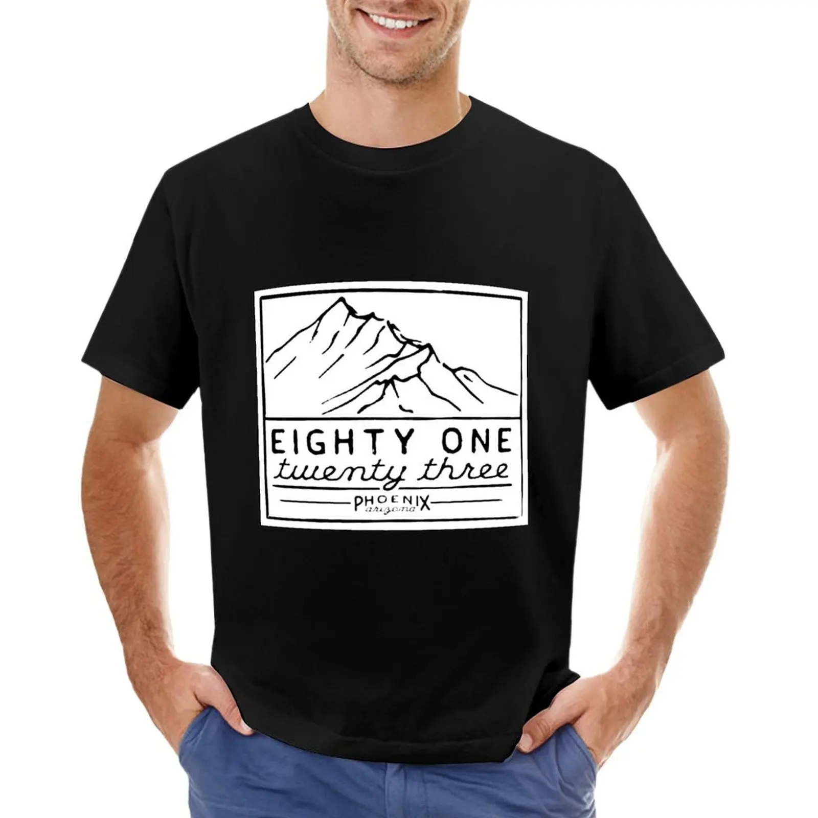 eighty one twenty three T-Shirt cotton graphic tees man clothes Blouse t shirt for men