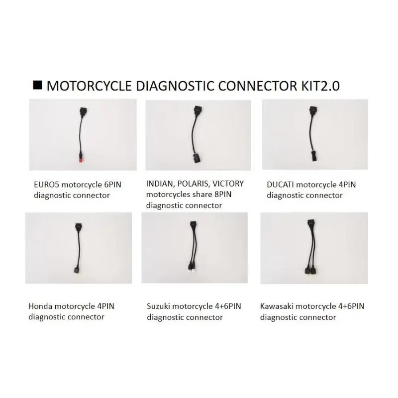 2025 مجموعة موصل تشخيص الدراجات النارية 2.0 لدوكاتي الهندي بولاريس النصر هارلي هوندا ياماها كاواساكي سوزوكي #4