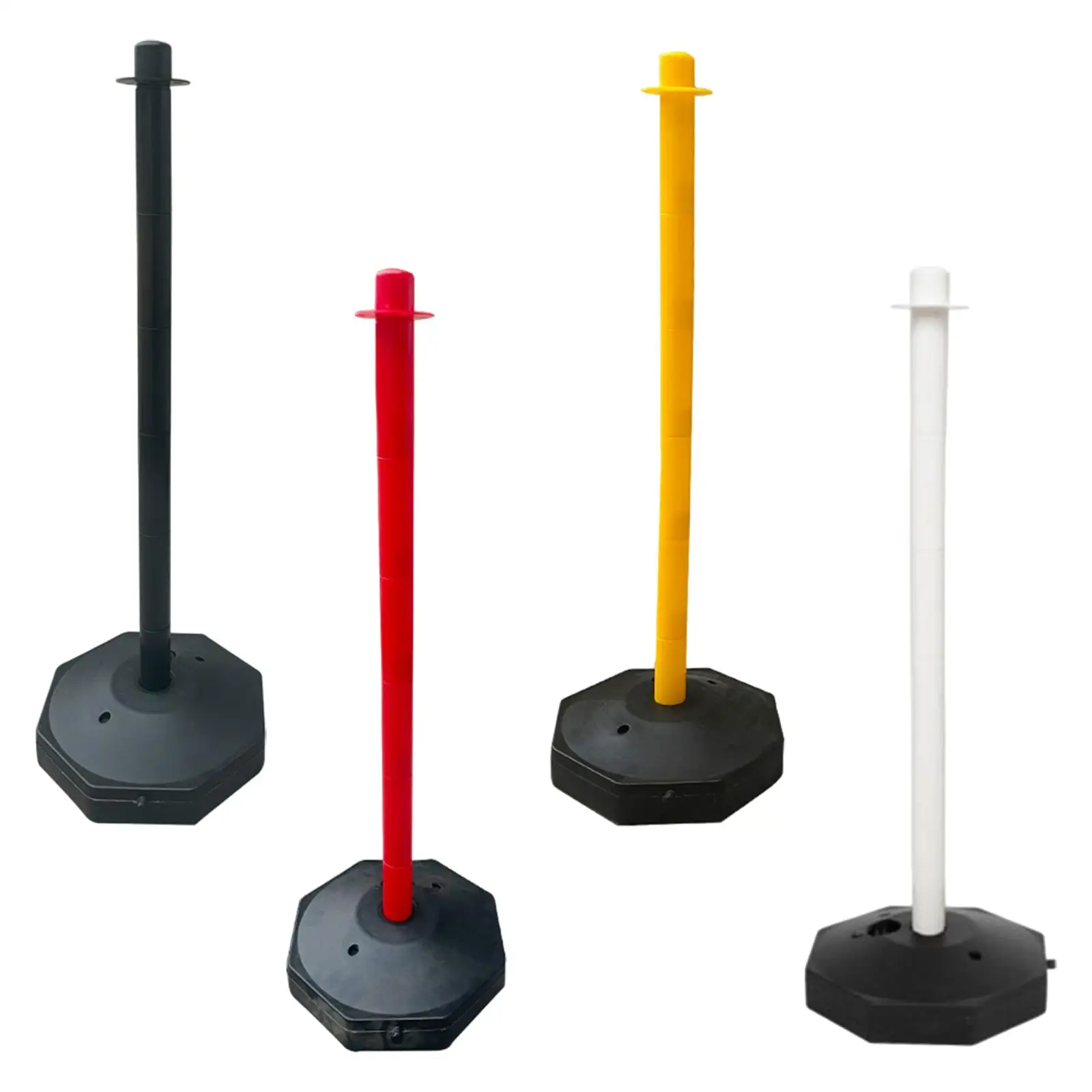 

33inch Traffic Post Cone Parking Post with Fillable Base Crowd Control Parking