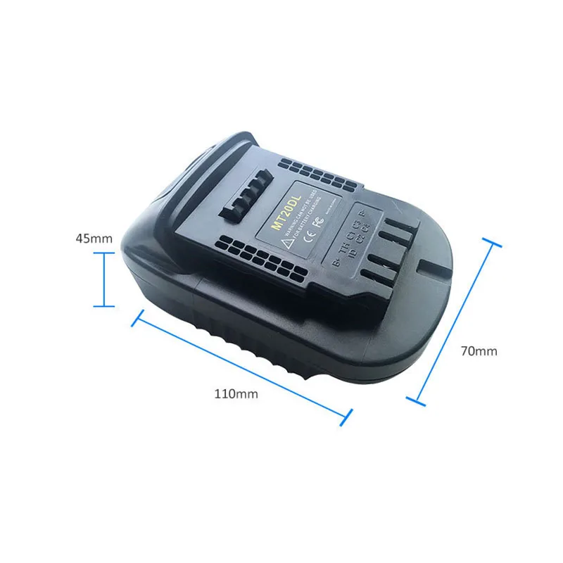 MT20DL Battery Adapter Converter for Makita 18V Switch To Dewalt18V 20V for Makita Bl1830 Bl1860 Bl1815 Li-ion Battery Tools