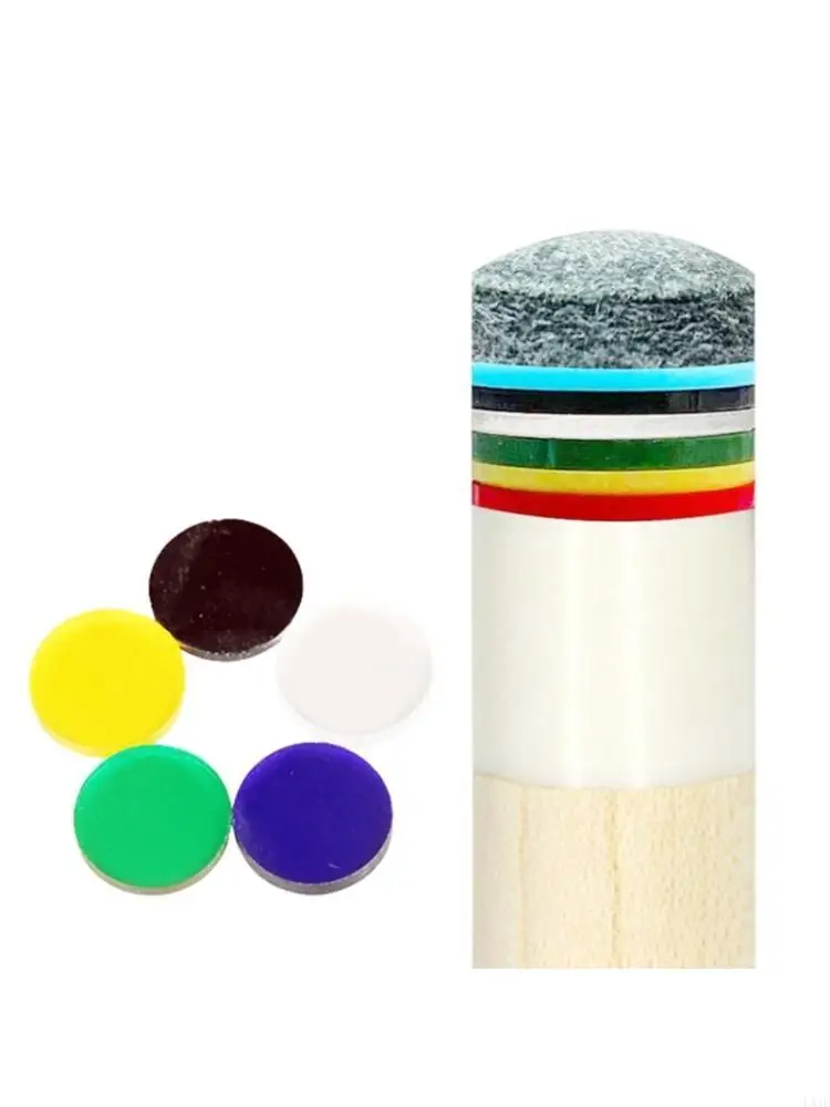 

10Pcs Clear Acrylic Billiard Pool Cue Replacement Tips Pool Tips Snooker Cue Tips for Pool Cues and Snooker