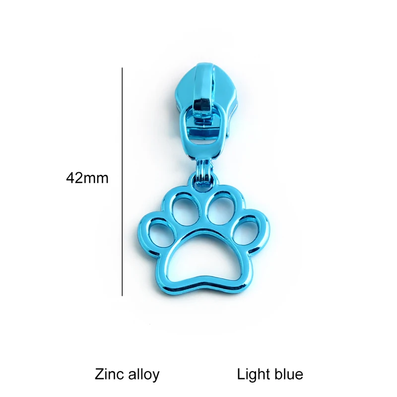 5PCS 35/39/42/45mm Bee Dog Claw Sewing 5# Nylon Puller Bag Clothes Simple Removable Puller Slider DIY Handicraft Accessories