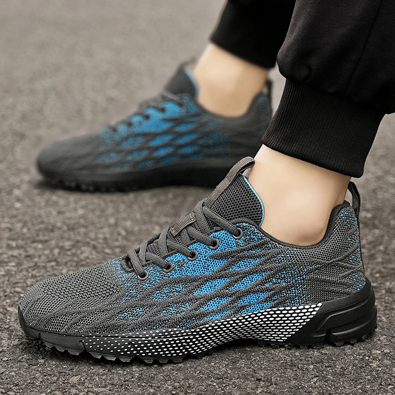 

Новинка 2025, черная мужская рабочая обувь на воздушной подушке, противоскользящая защитная обувь, мужская неразрушимая обувь, легкие рабочие кроссовки для мужчин, спортивные