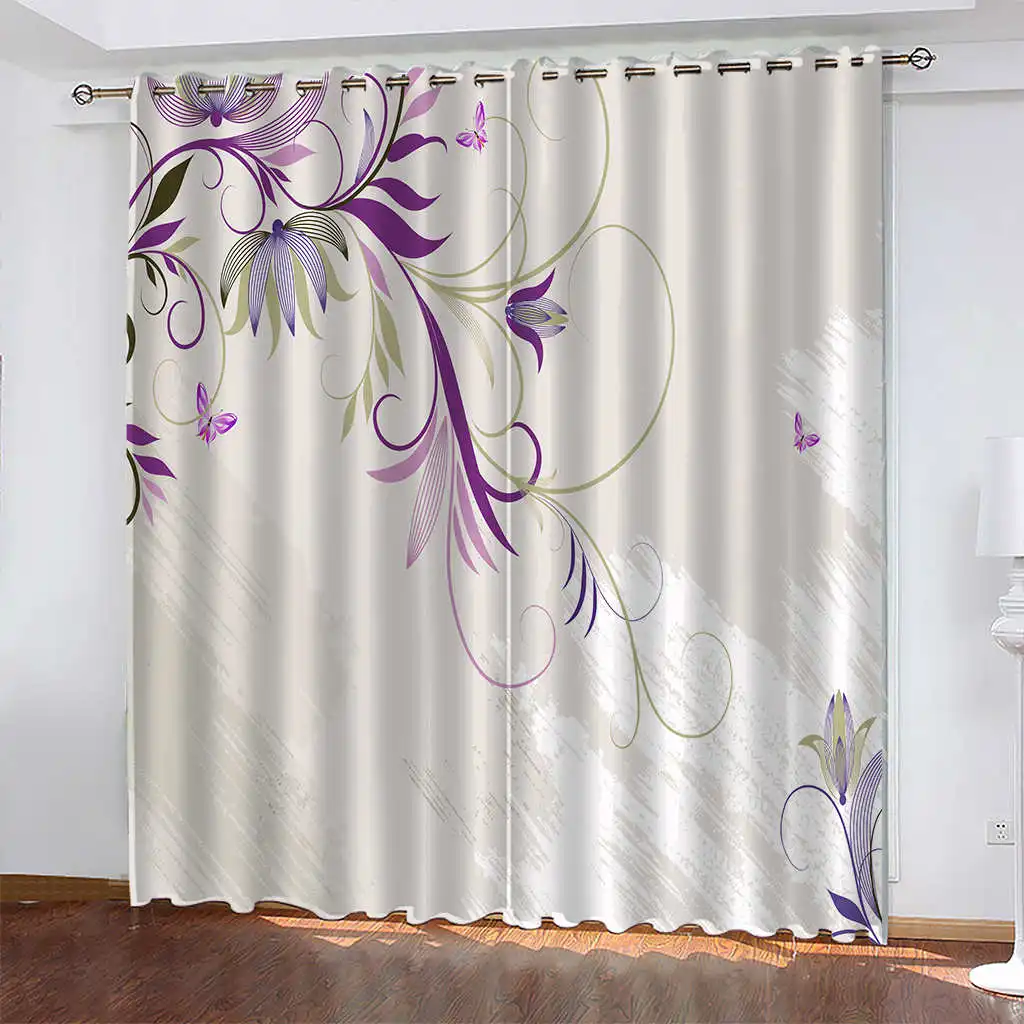 Trees Printing Living Room Shading Decorative Curtain Home Decoration Bedroom Curtain Tenda Finestra Cucina Backdrop Curtain