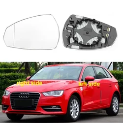 Car Mirrors For Audi A3 2014 2015 2016 - 2020 Side Mirrors Lens Rearview Mirror Lenses Glass with Heating 8V0857535E 8V0857535C