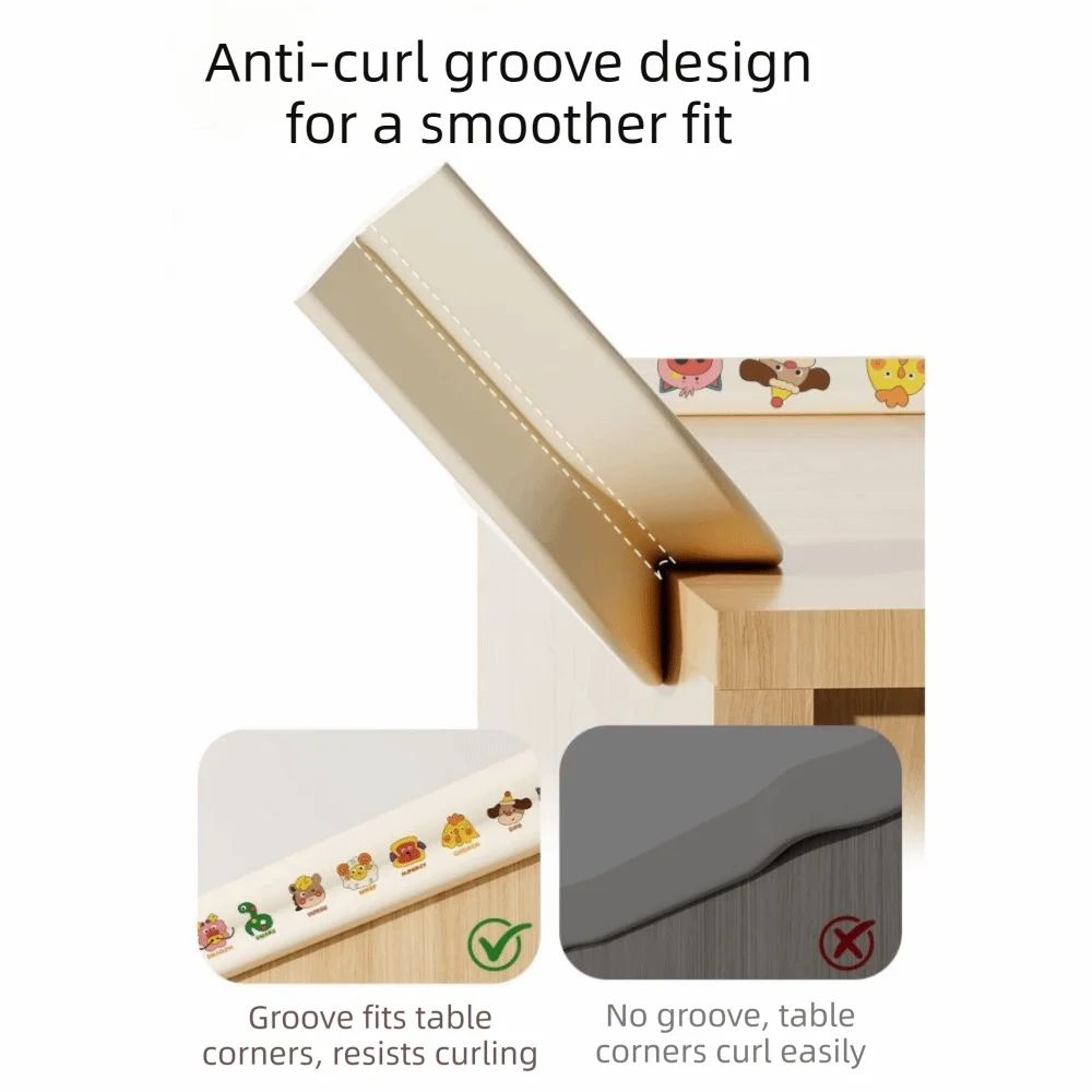 

Durable 2m Desk Edge Guard Strip L Shape Anti Collision Corner Guard Colorful Bite Resistant Edge Protector Children
