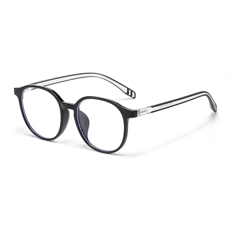 

New Fashion Women Round TR90 Anti Blue Light Myopia Glasses Men Computer Protective Spectacles Custom Prescription 0~-6.0