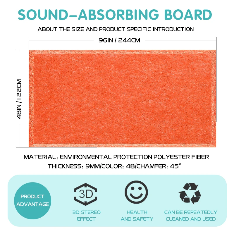 Strong Sound Proof Acoustic Panel Soundproofing Wall Panels Office Study Meeting Room Cinema Nursery Wall Decoration Home Decor