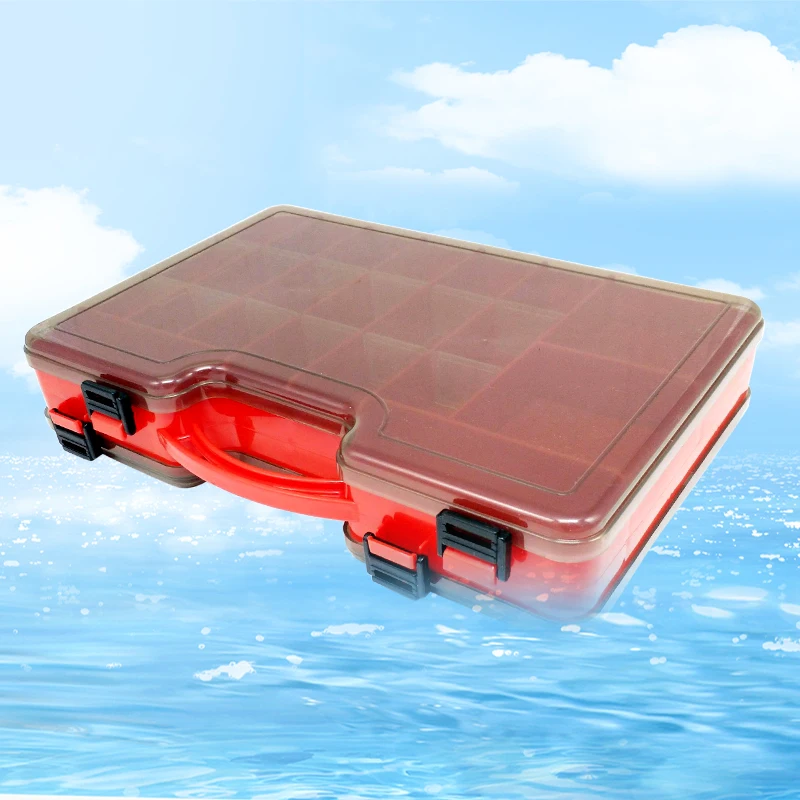 Double-sided Hand-held Bait Box, Plastic Loua Sea Fishing Suitcase, Fishing Lure Case, With Insert Multi-purpose Tool Box