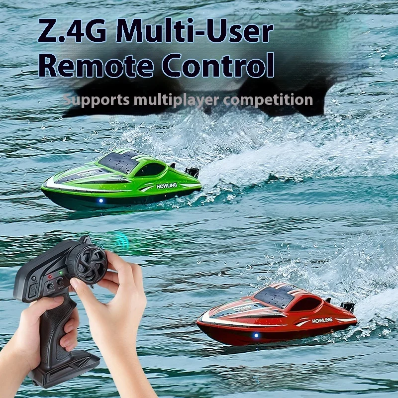 Barco RC de alta velocidad sin escobillas Hj818 818pro, Control remoto, 2,4G, 35-55 km/H, juguete acuático de alta potencia para mayores de 14 años