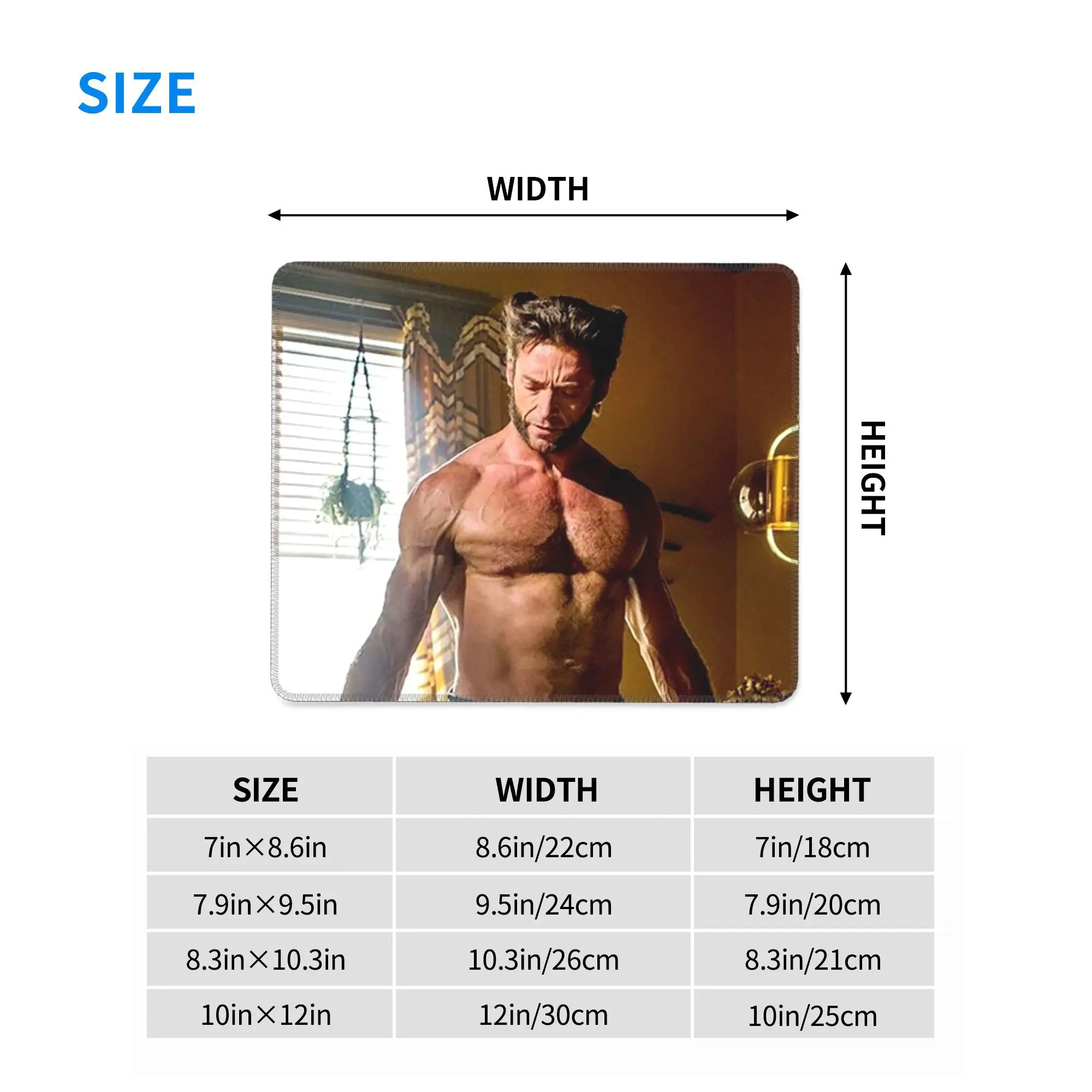 هيو جاكمان ماوس الوسادة الكمبيوتر لوحة المفاتيح ماوس حصيرة ألعاب الكمبيوتر المحمول مكتب حصيرة مكتب الملحقات الجدول الحصير