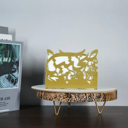 1pc, Metal Dining Table Napkin Holder. Paper Towels and Napkins, Decorative Ornaments for Muslim Home Tabletops