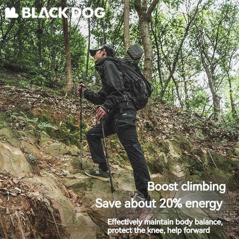

Naturehike Blackdog Сверхлегкая треккинговая палка 1 шт. телескопические трости для скалолазания, альпинизма, пешего туризма, нескользящие альпенстанки