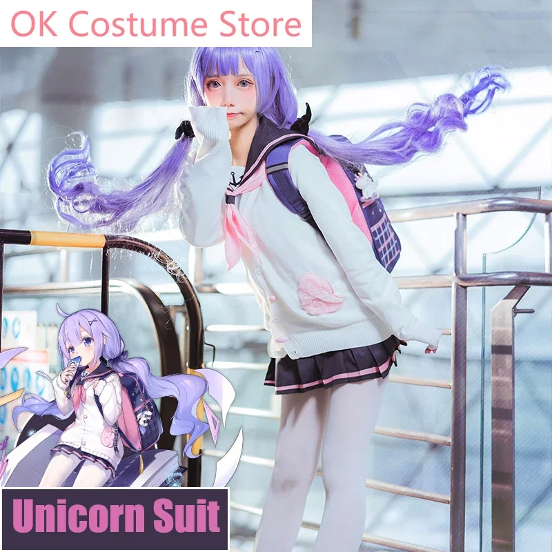 

Anime! Azur Lane HMS Unicorn Dating ROYAL NAVY Sailor Suit Lovely Uniform Cosplay Costume Dailydress For Women New