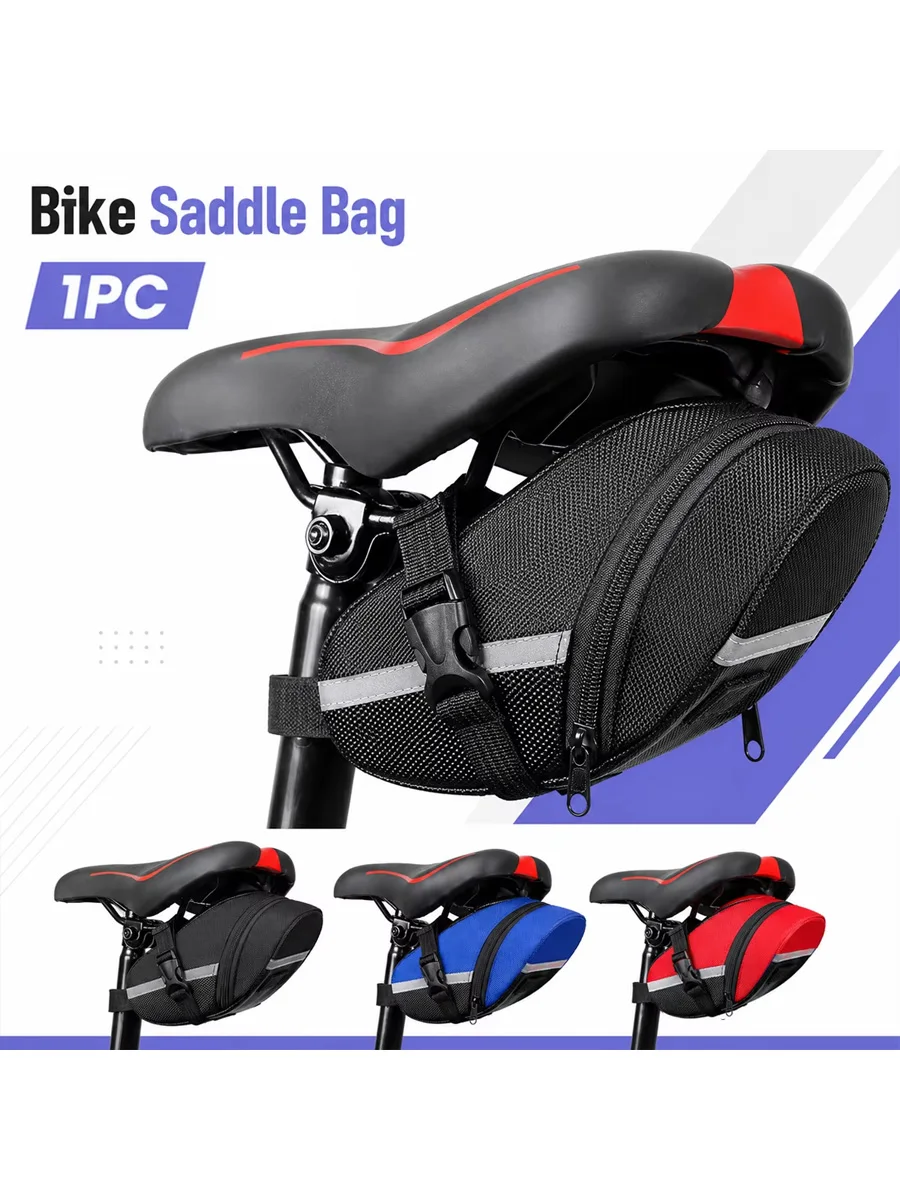 AliExpress pinmoap 1PC Bicycle Tail Bag Saddle Bag Waterproof Large Capacity Mountain Bike Road Bike Storage Bag Under Seat Tool Kit Accessories
