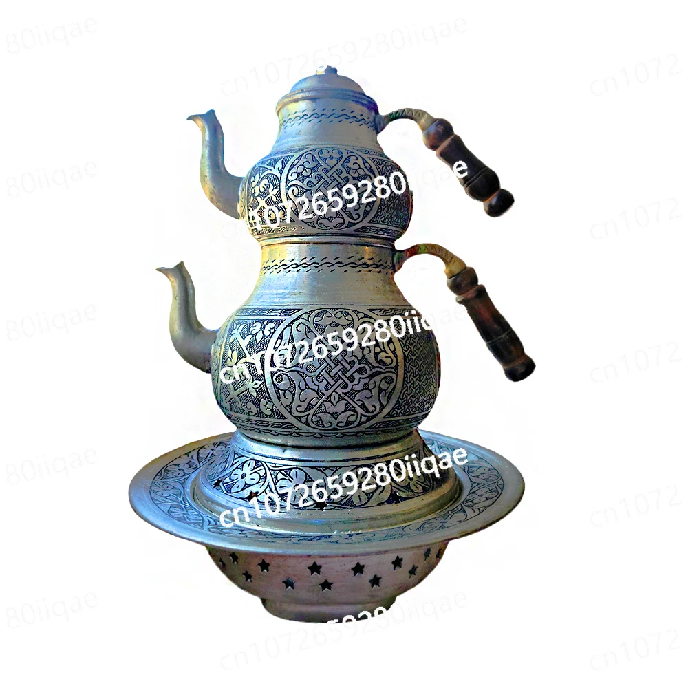 

Чайник для заваривания чая, домашний и уличный, декоративный, турецкий, из чистой меди, резной, ручной работы, медный чайник для приготовления чая