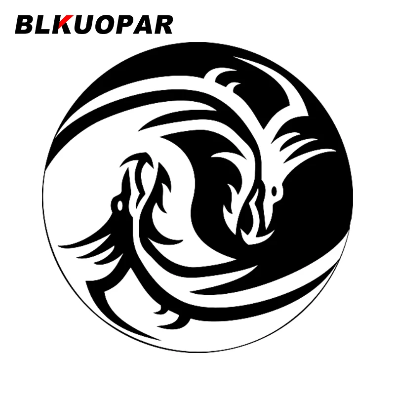 

BLKUOPAR Dragons Circling Other Vinyl Car Stickers Air Conditioner Waterproof Car Assessoires Skateboard Refrigerator Sunscreen