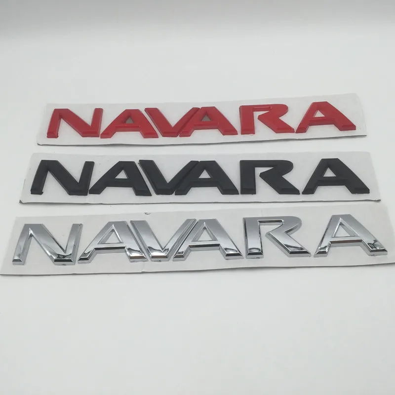 1pcs high quality for NAVARA car Letter Fender side Emblem Rear tail trunk Decals badge sticker Decal styling auto Accessories