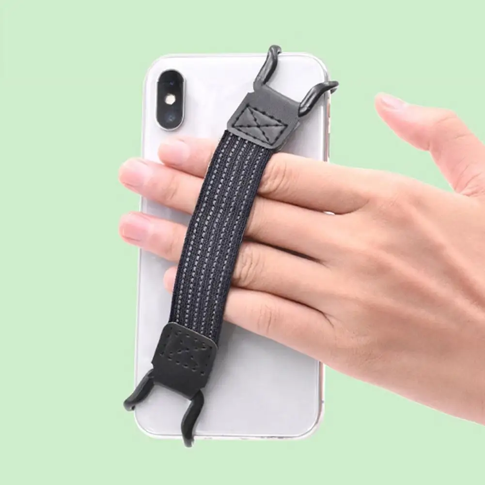 Telefon Handgriff mit Riemen sicherer Telefon halter Einhand bedienung Anti-Fall-Riemens chnalle hohe Elastizität ideal für Handys