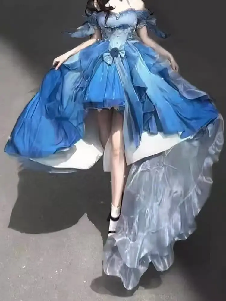 سوبر الجنية الأميرة الثقيلة الحرفية زائدة حفلة عيد ميلاد فساتين منتفخة أنيقة 2025 فستان الزفاف الأرجواني لوليتا فستان للنساء #6