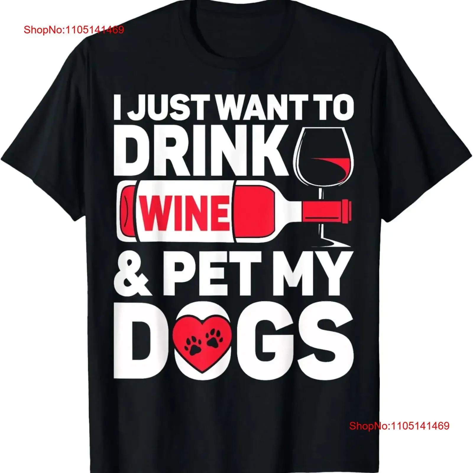 Sólo quiero beber vino, mascota mis perros, bebedero, camiseta vintage lavada, ropa de diseñador versátil, moda cómoda y suave