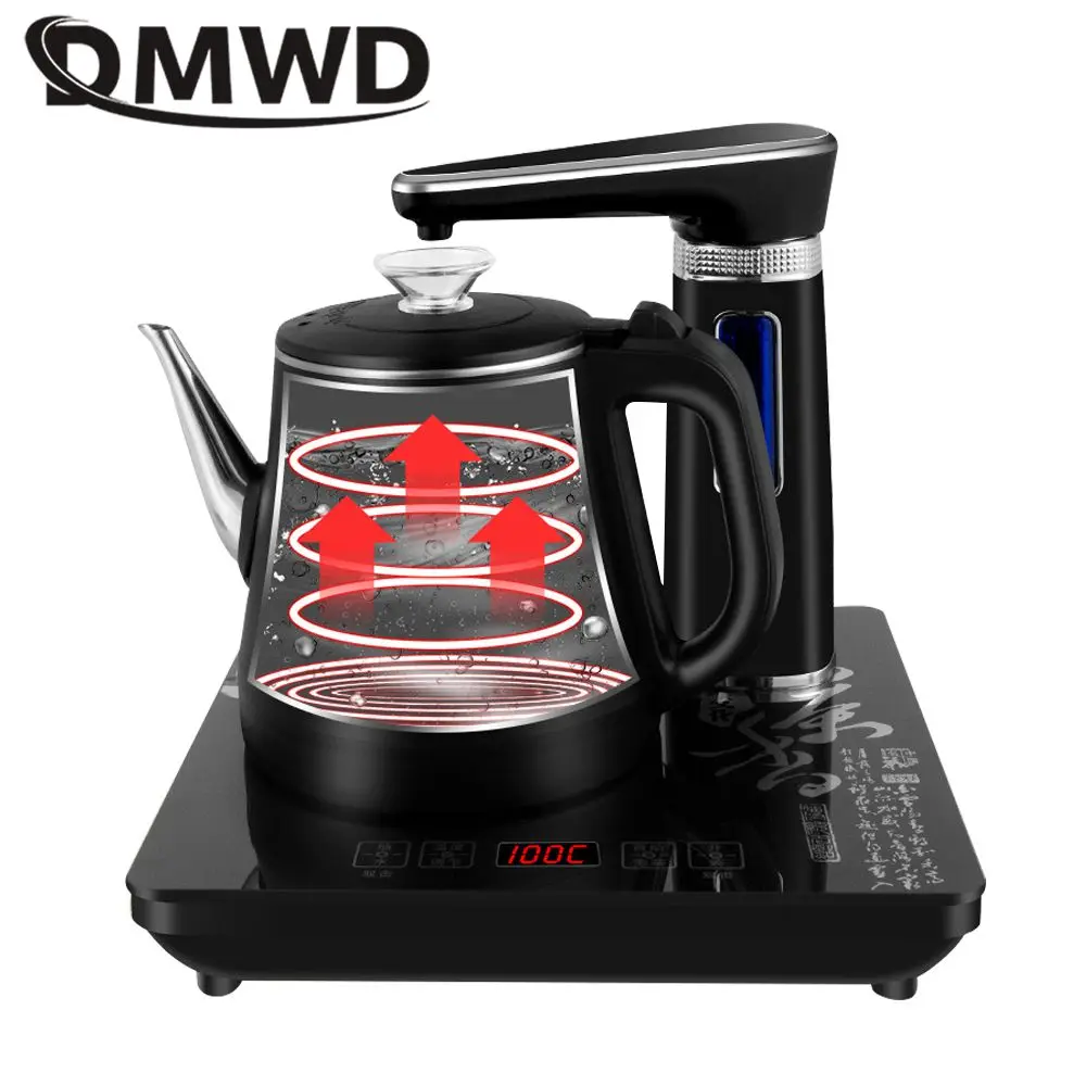 DMWD 110V Automatic Pump Water Machine Electric Kettle Tea Maker Heating Pot Office Boiler Desktop Drinking Dispenser US Plug