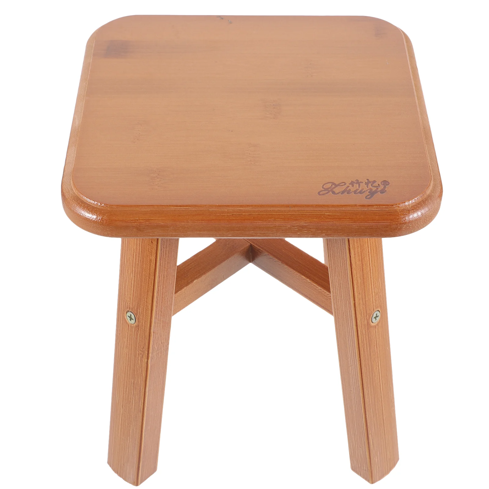 Sitting Stool Stepping for Home Living Room Solid Wood Low Square Stools Footstool Short Small Decor