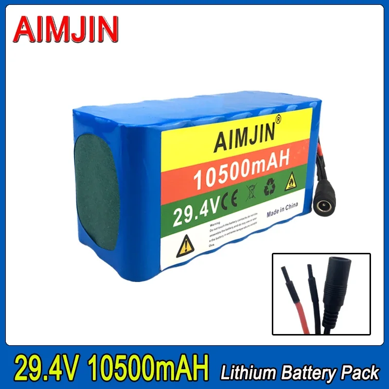 

29.4V 10500mAh 7S3P Lithium Battery pack Large Capacity 18650 Battery pack Cross-border Pin