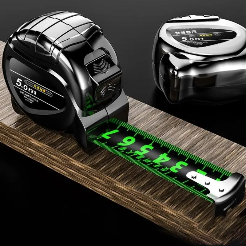 Y1UD Industrial Strength Retractable Rulers Not Slip Grip Fluorescent Marking Gift