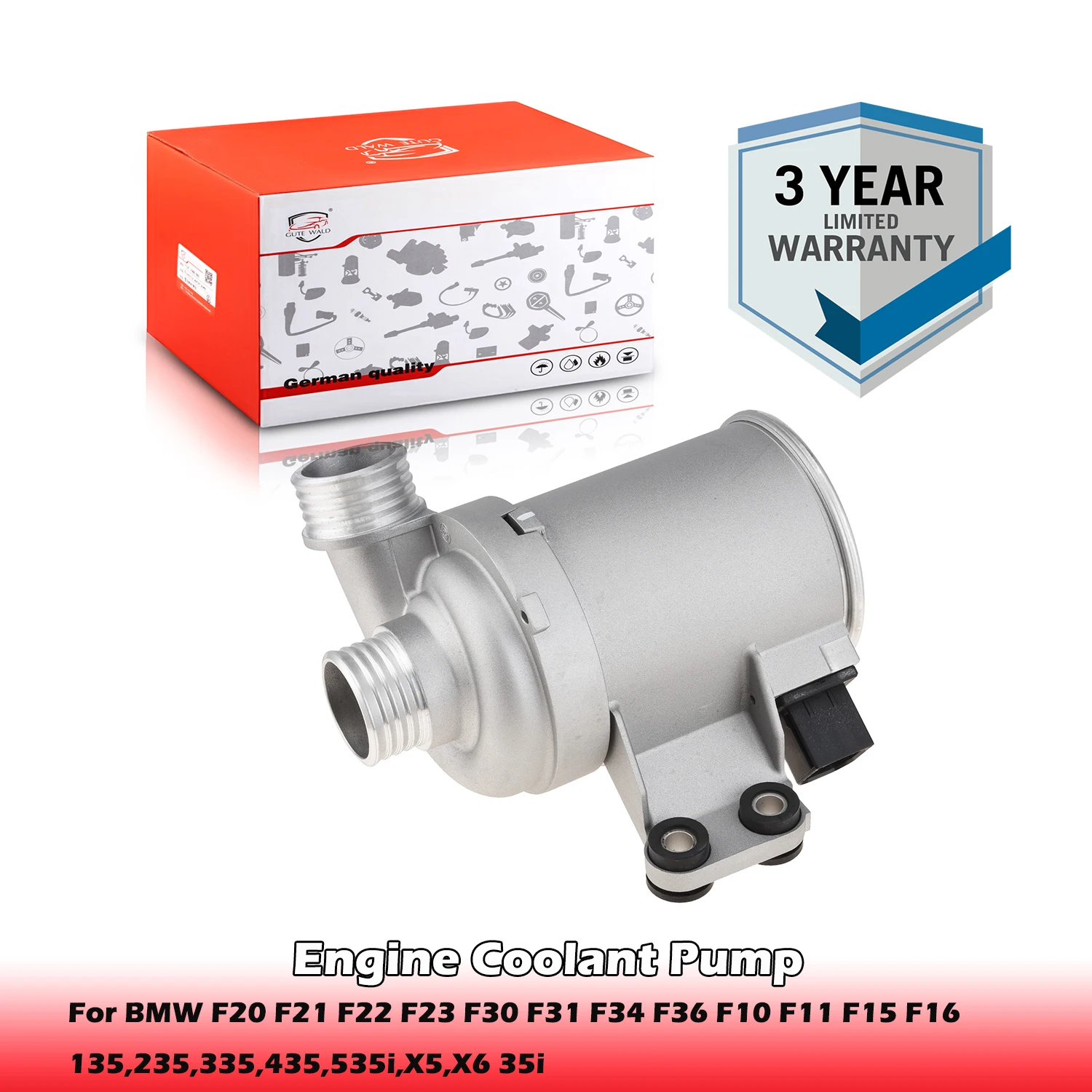 

Engine Coolant Pump 11518625098,11518635090 For BMW F20 F21 F22 F23 F30 F31 F34 F36 F10 F11 F15 F16 135,235,335,435,535i,X5,X6