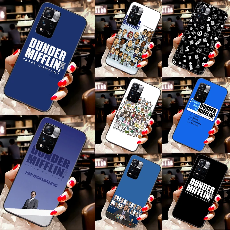 The Office Dunder Mifflin Case For Redmi Note 10 Pro 9 Pro 8 Pro 9A 9C 12C 10C 10S 11S Back Cover For Redmi Note 12 11 Pro