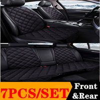 WZJ Universal Car Front Rear Seat Covers Protector Cushion Mat For Land Rover Evoque Discovery LR3 LR4 LR5 Freelander 2 Range Ro