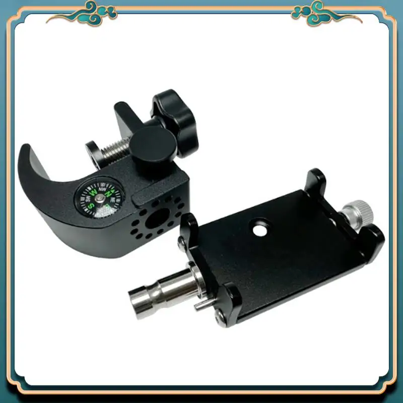 

(Новый)-Кронштейн-подставка с компасом, держатель для телефона, зажим для GPS, для сбора данных, тахеометра, прочный, простой в установке, простой в использовании