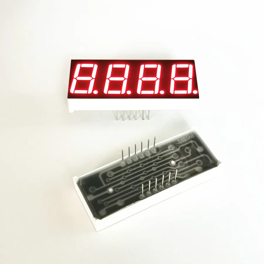 10 шт., 0,56 дюйма, 4 биты, цифровой дисплей, Digitron 50*19*8 мм, 12 контактов