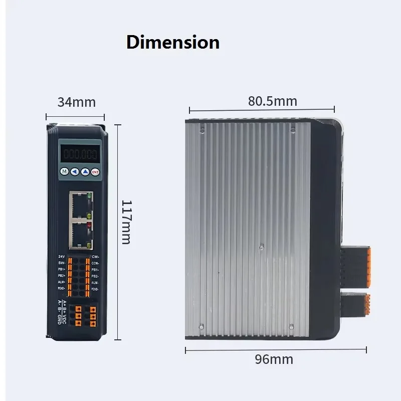 ตัวควบคุม 2DM556-EC ใหม่ 57/60 ไดรเวอร์มอเตอร์สเต็ปเปอร์ 2 เฟส พร้อมโปรโตคอลการสื่อสาร COE รองรับระบบบัส EtherCAT