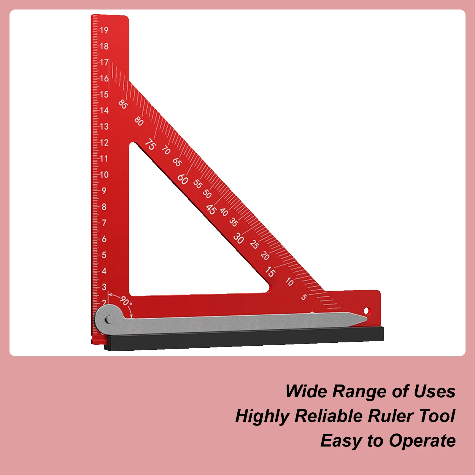 Woodworking Square Right Angle Carpenter Fixing Ruler Framing Angle Ruler For Construction Machinist Drafting Sewing Quilting