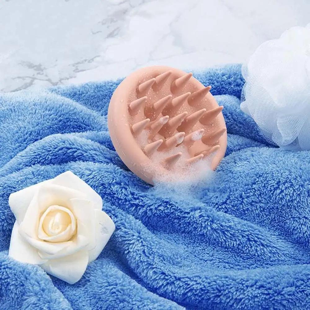 

Silicone Brush Head Wet And Dry Bath SPA Hair Care Tool Hair Washing Comb Shampoo Brush Head Washing Brush Scalp Massage Brush