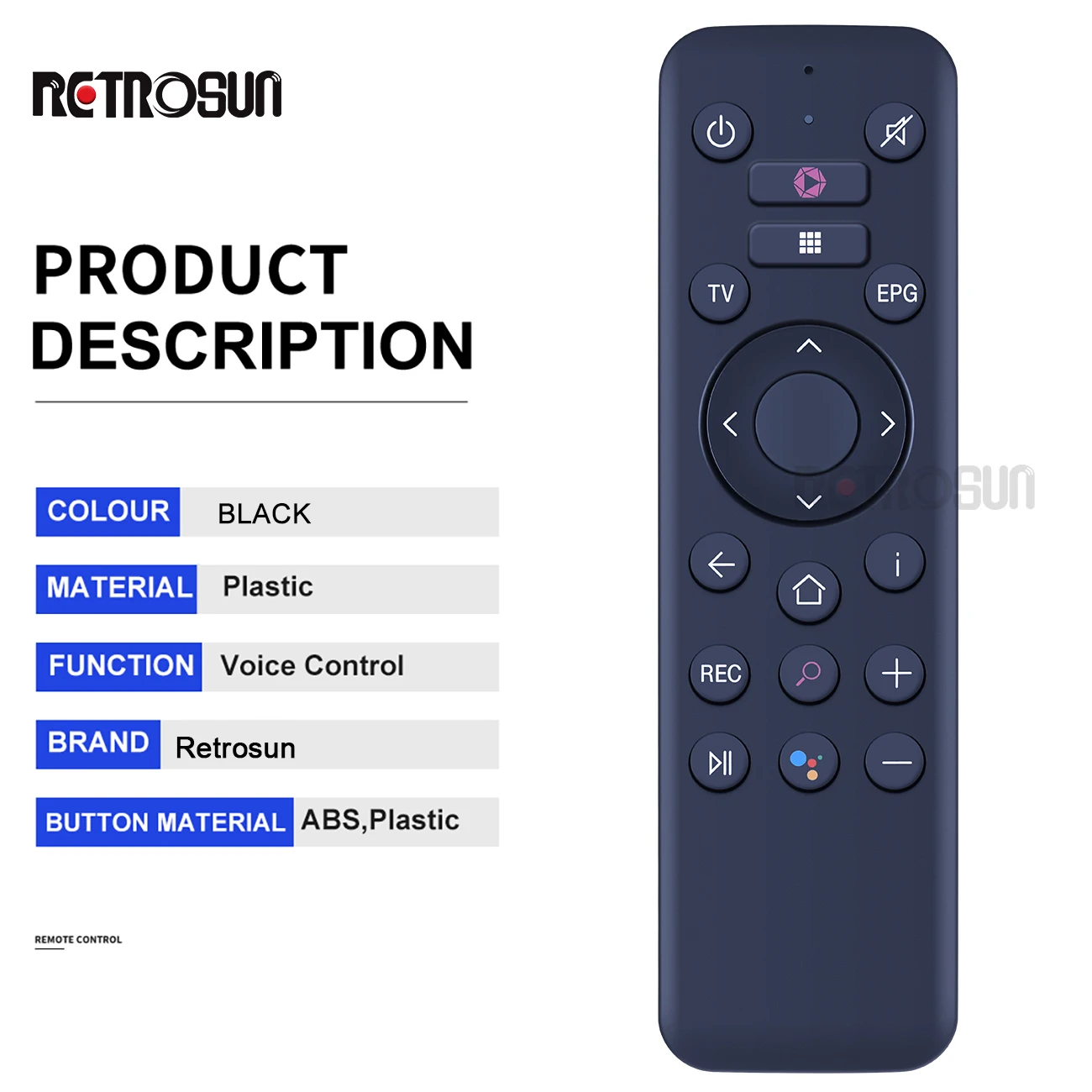 جهاز تحكم عن بعد صوت للتلفزيون ، جديد ، لعصا التلفزيون أرجواني ، wh211107f