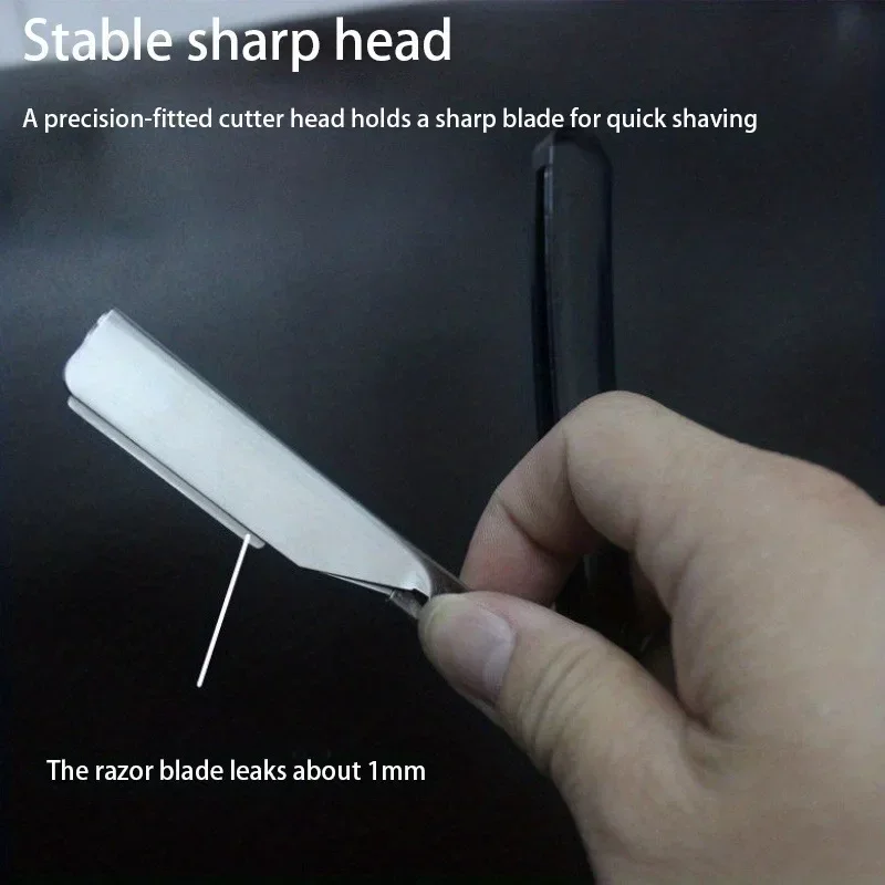 ماكينة حلاقة يدوية قابلة للطي من الفولاذ المقاوم للصدأ |   10 شفرات بديلة |   العناية بالرجال ضرورية للحلاقة الناعمة والمغلقة