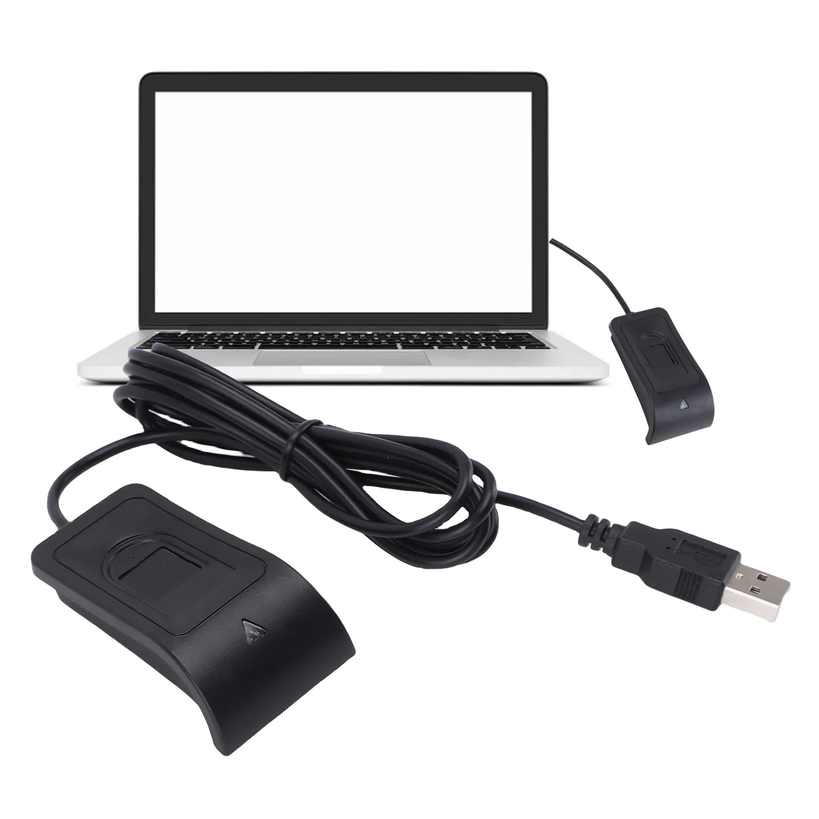 USB Biometric Fingerprint Reader Desktop Fingerprint Scanner PC Dongle 360 Degree Touch Biometric Support for Windows 10 11