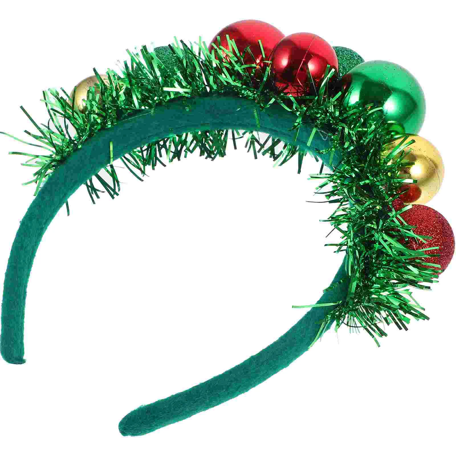 Christmas Headband Kids Gifts Xmas Hair Hoops Festival Decor Plastic Decoration Ball Headdress Man Accessories