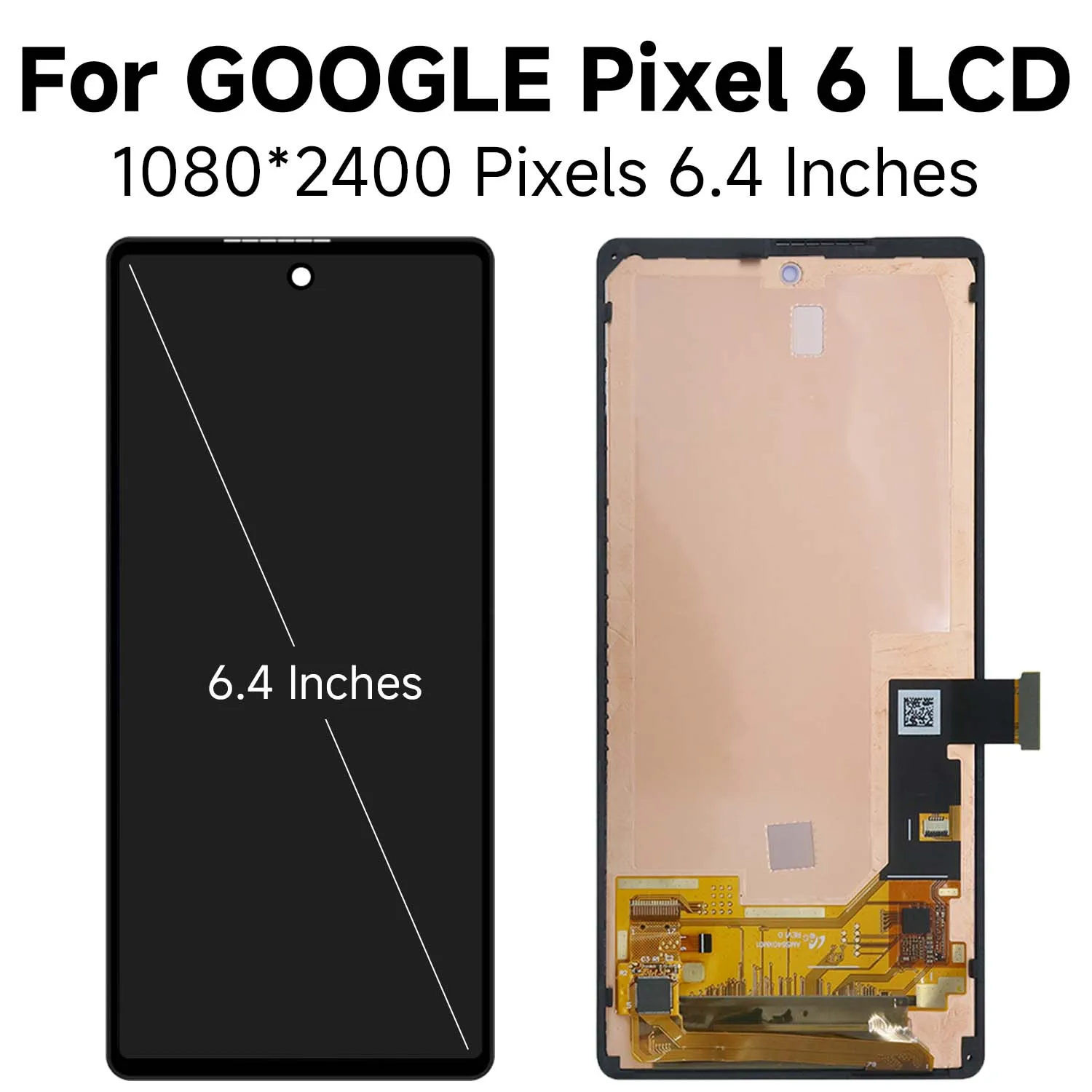 For Google Pixel 6 6.4\'\'For AMOLED Google Pixel 6 GB7N6 G9S9B16 G9S9B LCD Display Touch Screen Digitizer Assembly Replacement